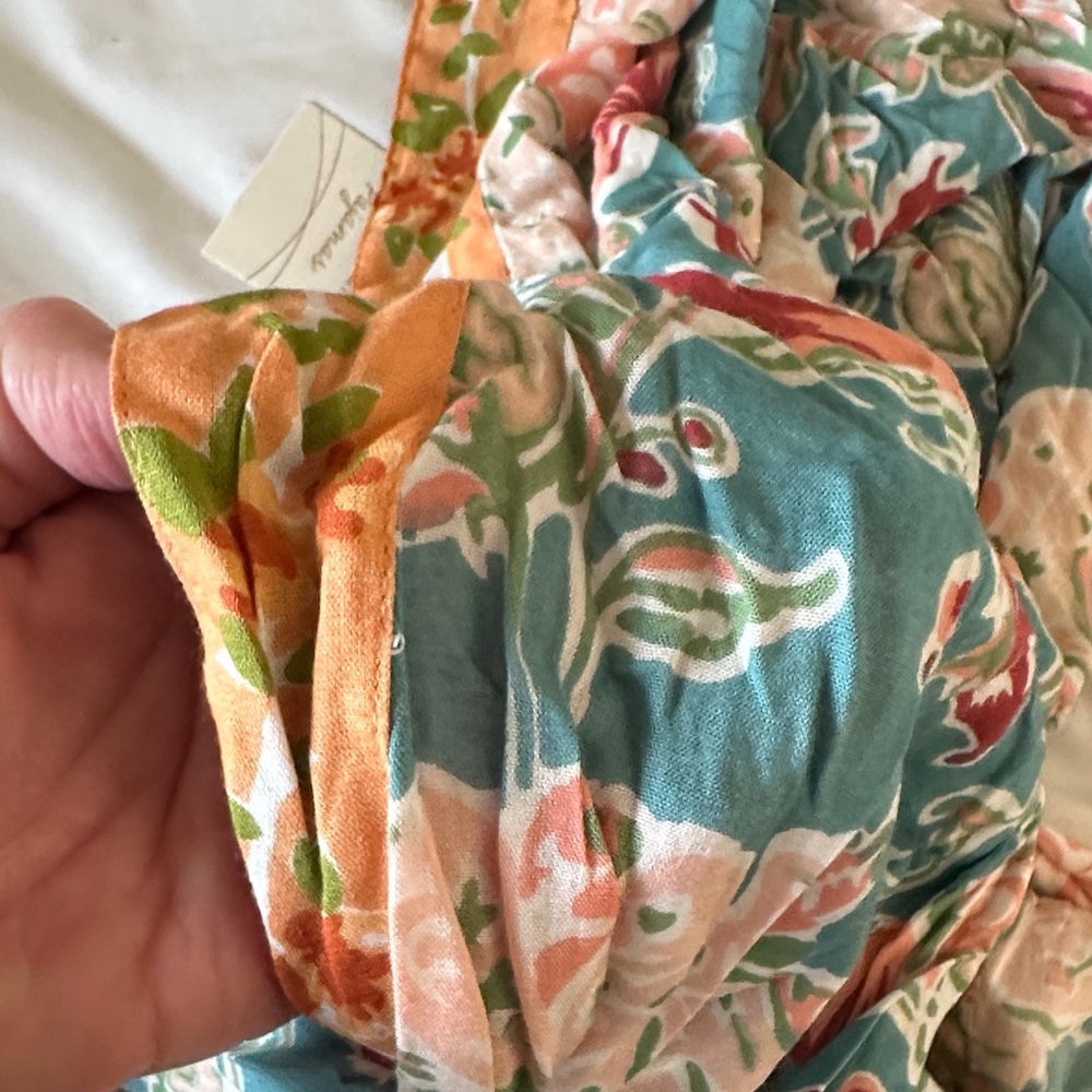 World Market Floral Kimono Robe with Tie New with Tags - Picture 5 of 5